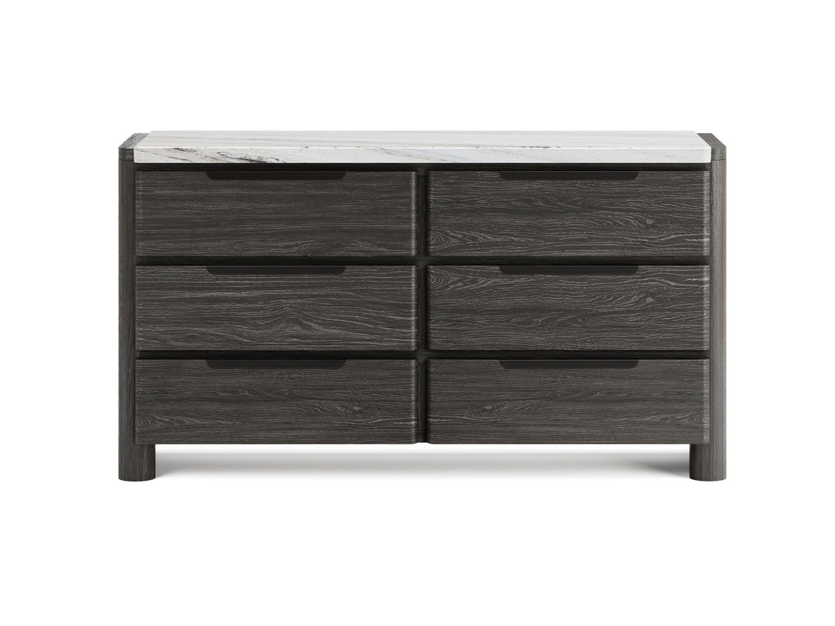Keaton Black Double Drawer Dresser - B6614-22