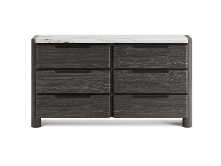 Keaton Black Double Drawer Dresser - B6614-22