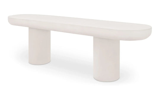 Moe's Home Collection - Rocca Bench Cream - ZT-1037-05-0 | American Home Furniture