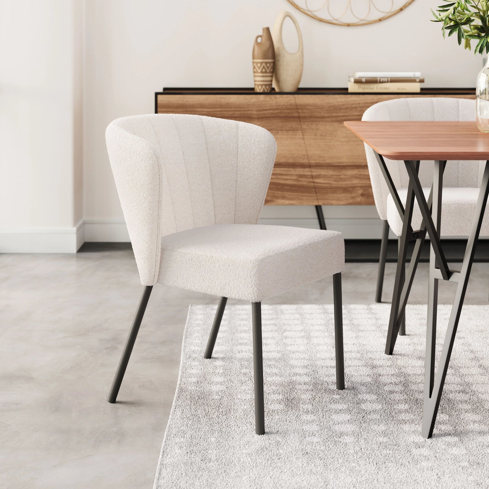 Zuo Aimee Dining Chair (Set of 2) Cream DINING CHAIRS