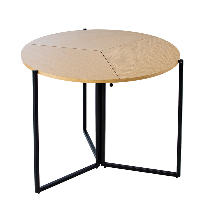Ladston Round Folding Dining Table - AmericanHomeFurniture