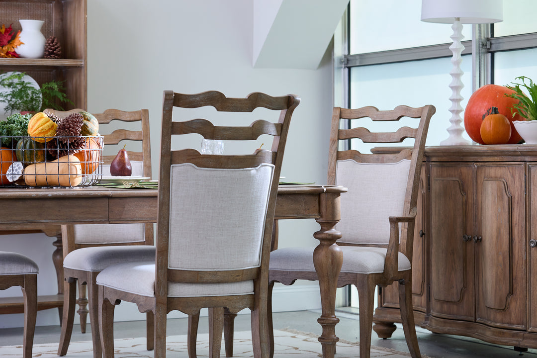 Weston Hills Flax Seed Upholstered Arm Chair - Set of 2 - P293271
