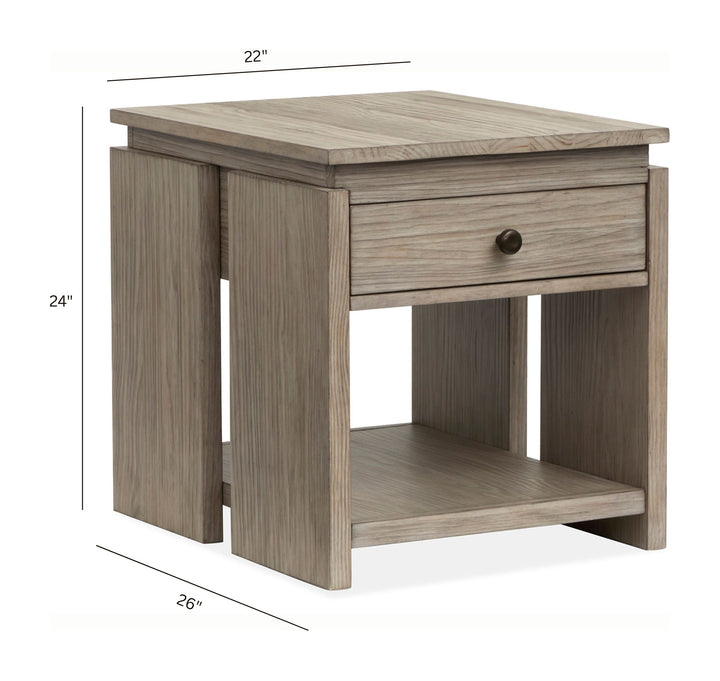 Conrad Stone Harbor Grey Rectangular End Table - T5865-03