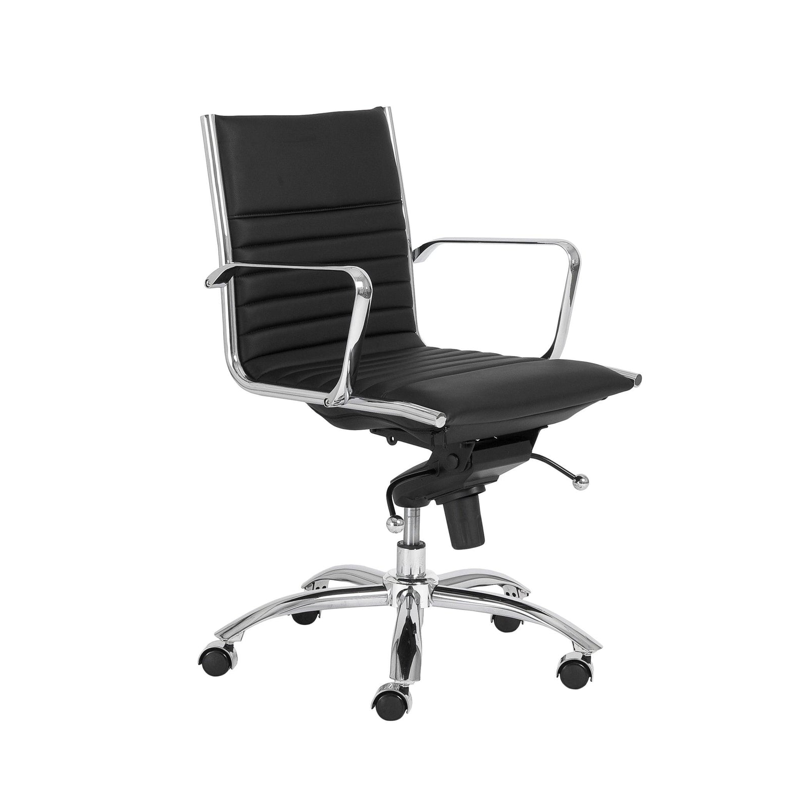 Euro Style Dirk Low Back Office Chair  Leatherette OFFICE CHAIRS