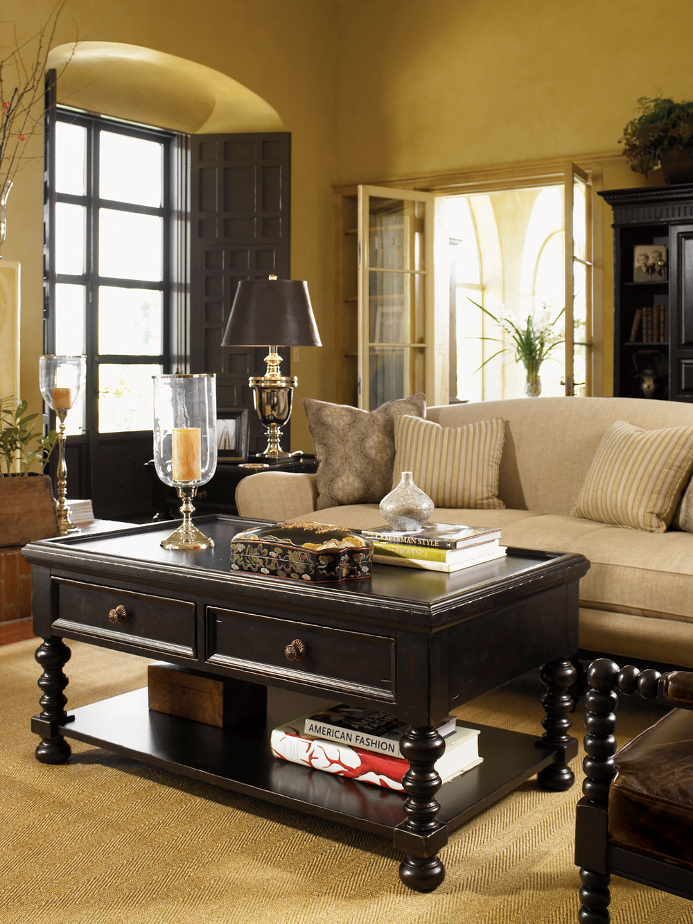 American Home Furniture | Tommy Bahama Home  - Kingstown Explorer Cocktail Table