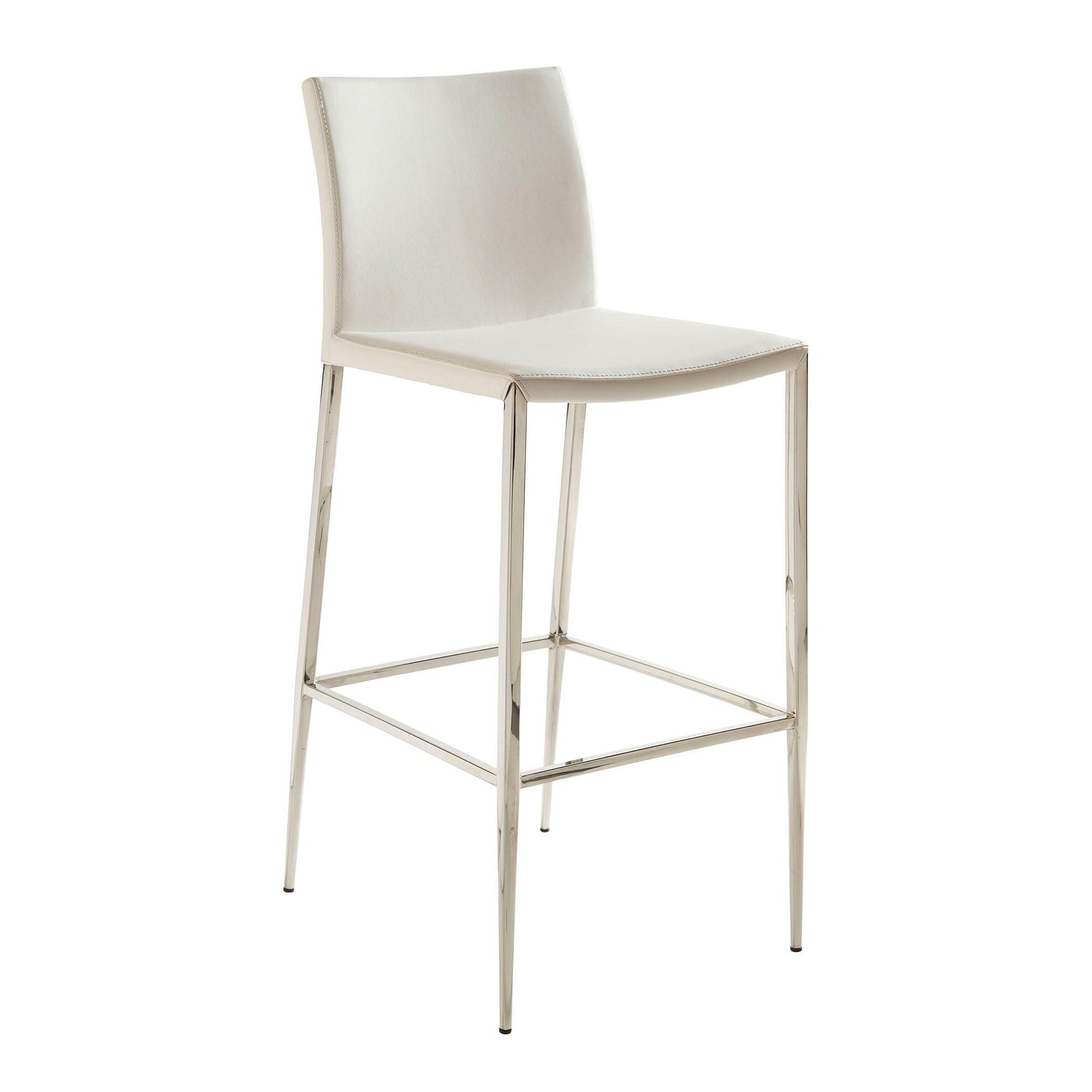 Euro Style Diana Bar Stool in White BAR STOOLS + COUNTER STOOLS