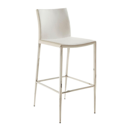 Euro Style Diana Bar Stool in White BAR STOOLS + COUNTER STOOLS