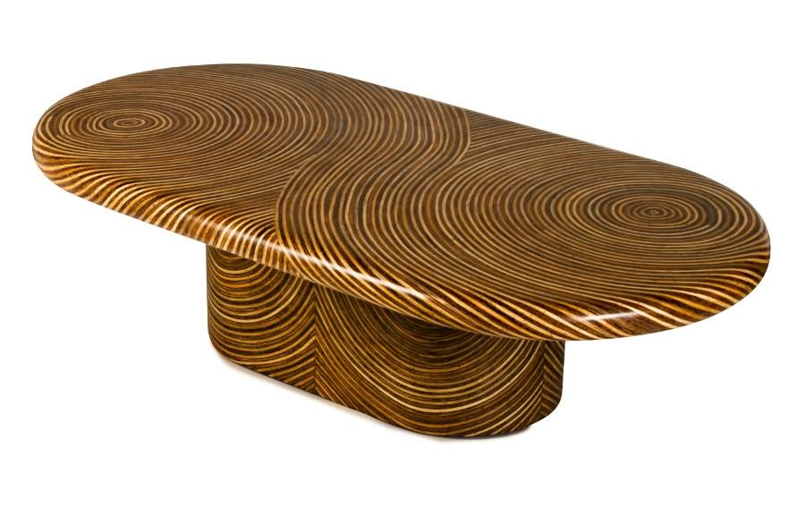 Oggetti Showtime Ribbon Cocktail Table, Oval COFFEE TABLES