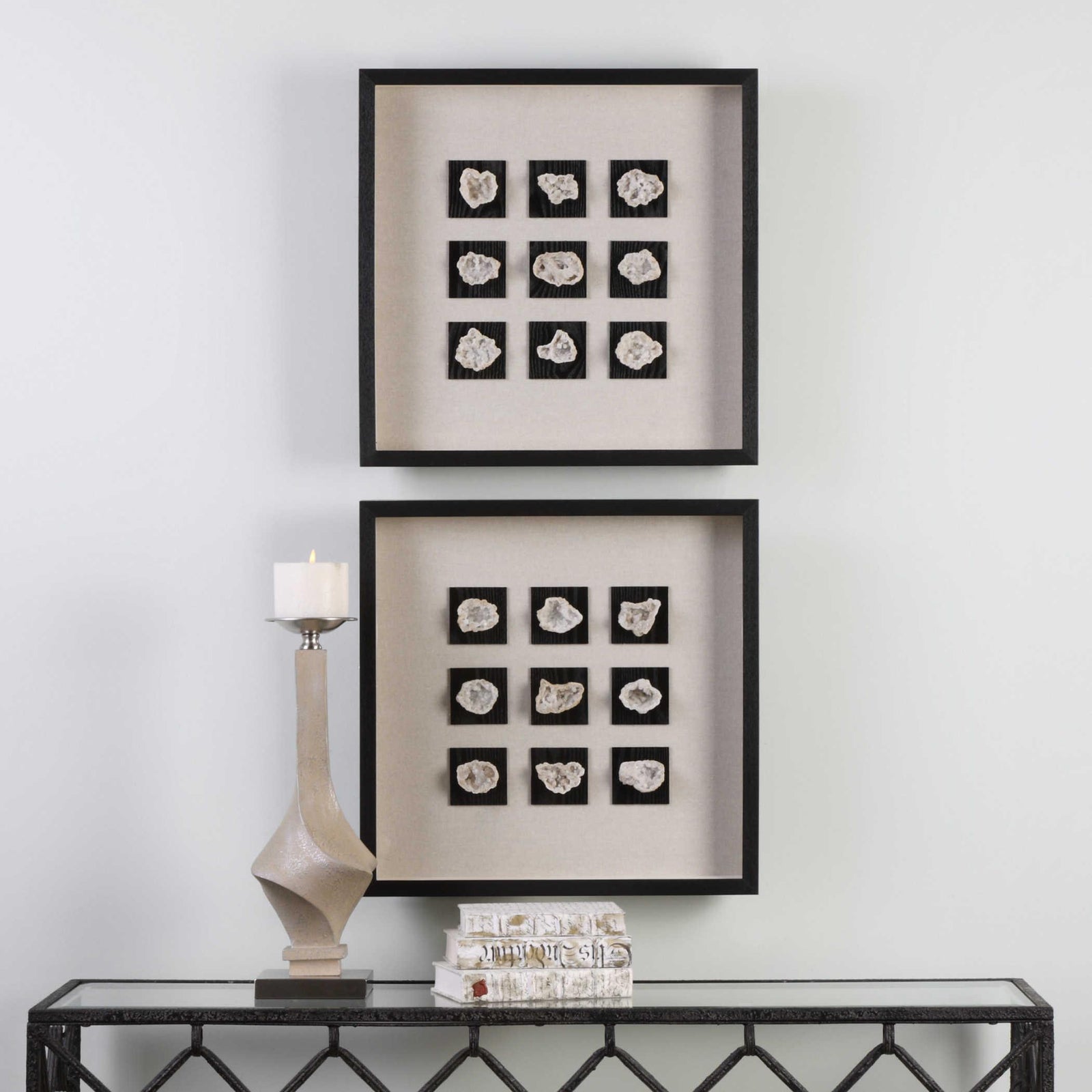 Uttermost Geode Linen Shadow Box WALL ACCENTS