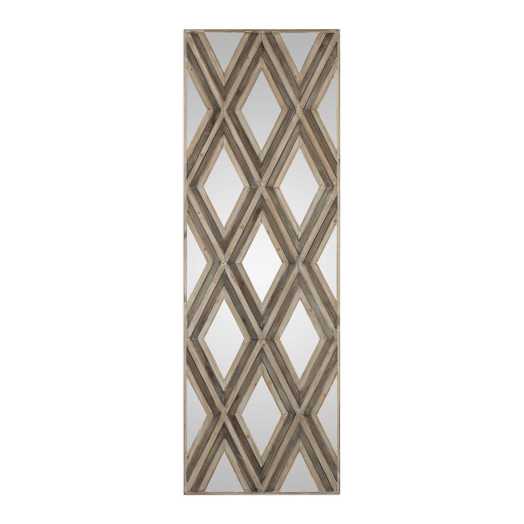 Tahira Geometric Argyle Pattern Wall Mirror