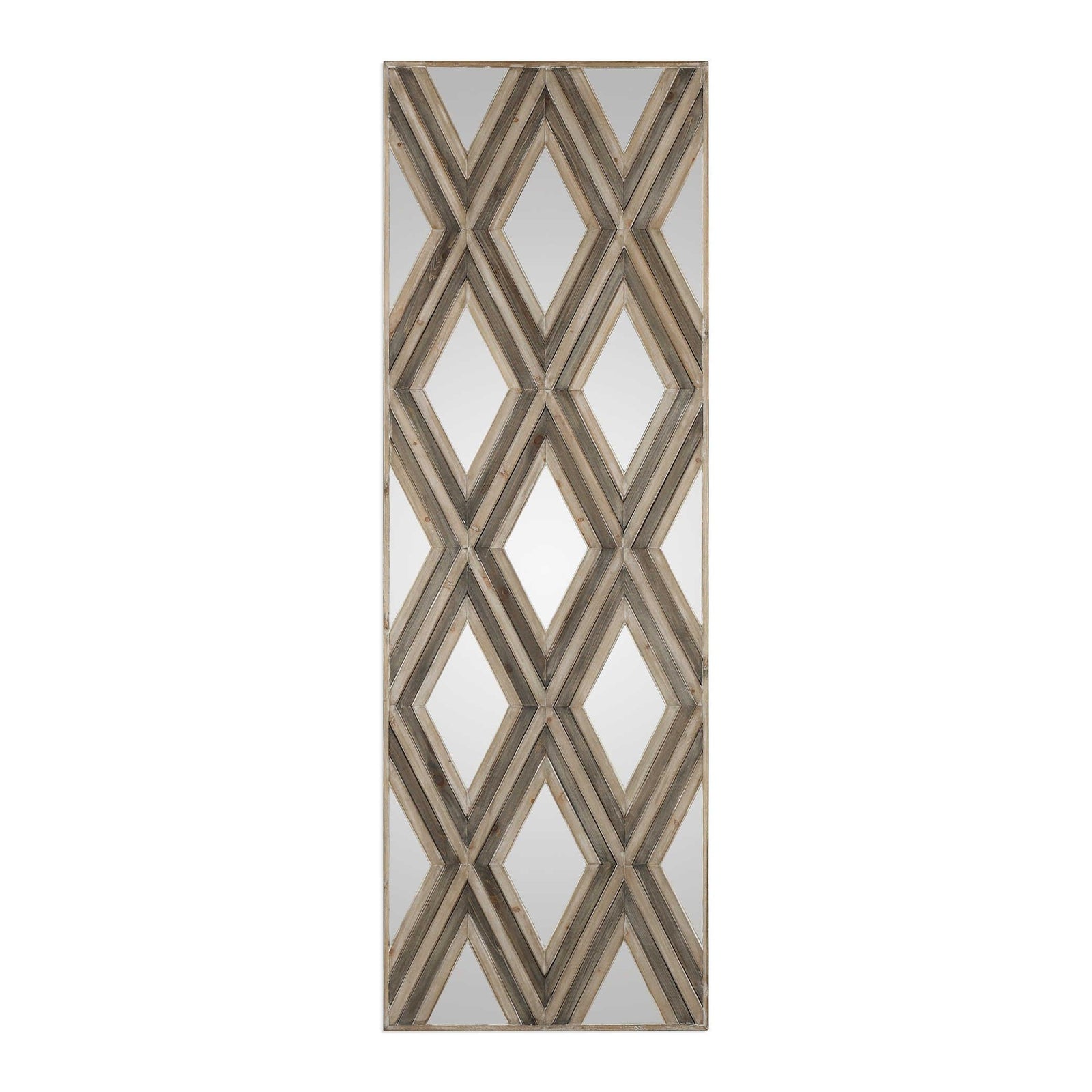 Uttermost Tahira Geometric Argyle Pattern Wall Mirror WALL MIRRORS