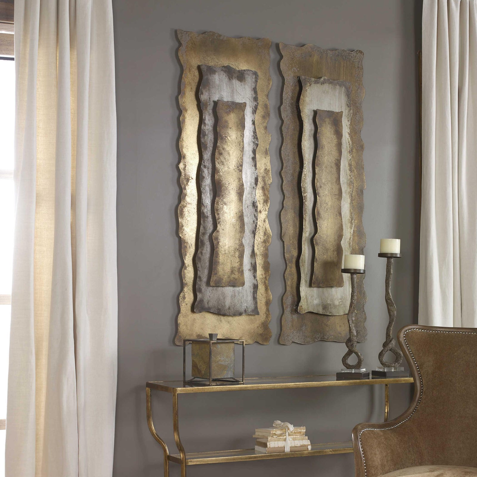 Uttermost Jaymes Oxidized Panel WALL ACCENTS