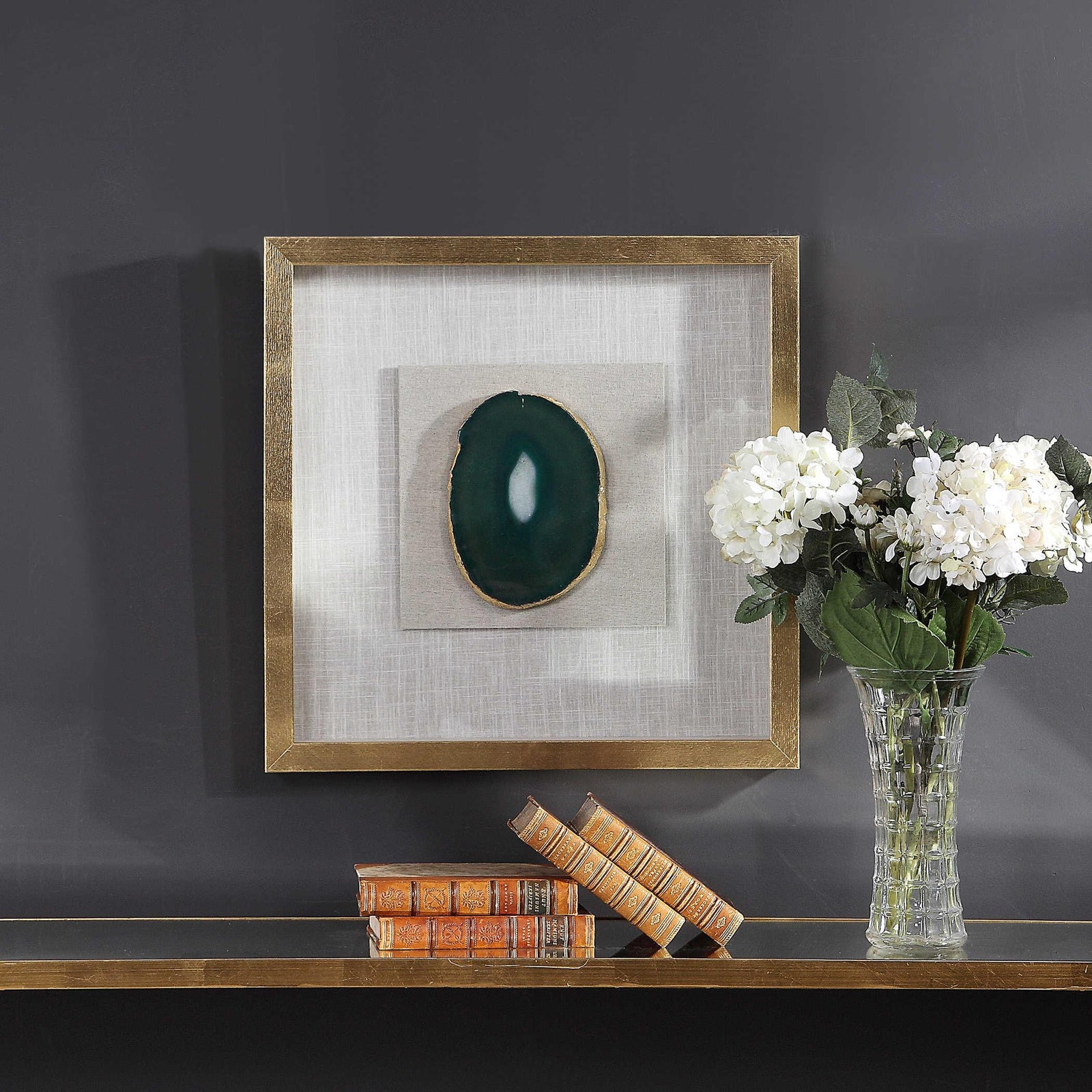 Uttermost Keeva Agate Stone Shadow Box WALL ACCENTS