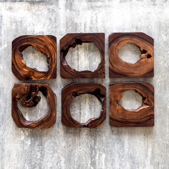 Uttermost ADLAI WOOD WALL ART SET OF 6 WALL ACCENTS