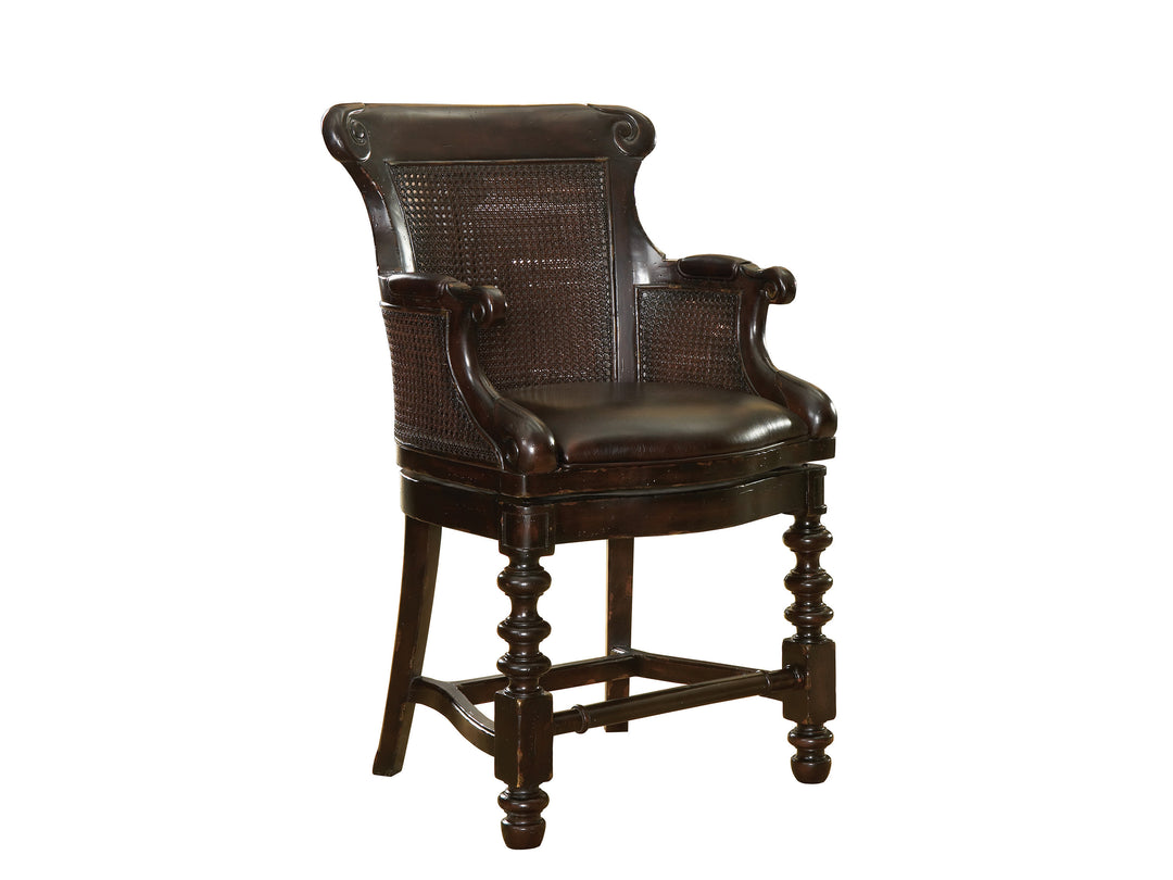 American Home Furniture | Tommy Bahama Home  - Kingstown Dunkirk Swivel Counter Stool