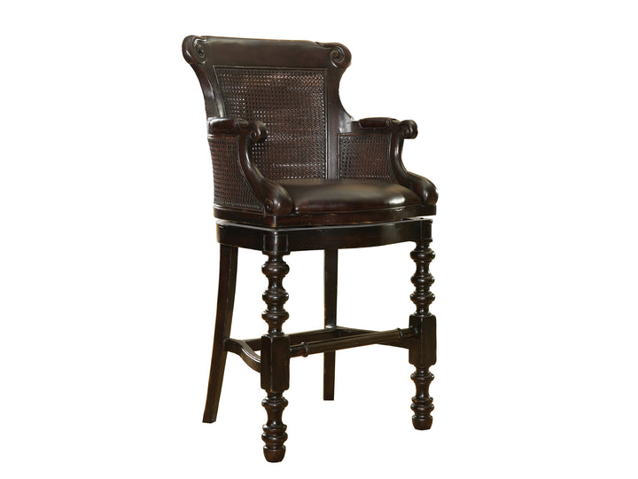 American Home Furniture | Tommy Bahama Home  - Kingstown Dunkirk Swivel Bar Stool