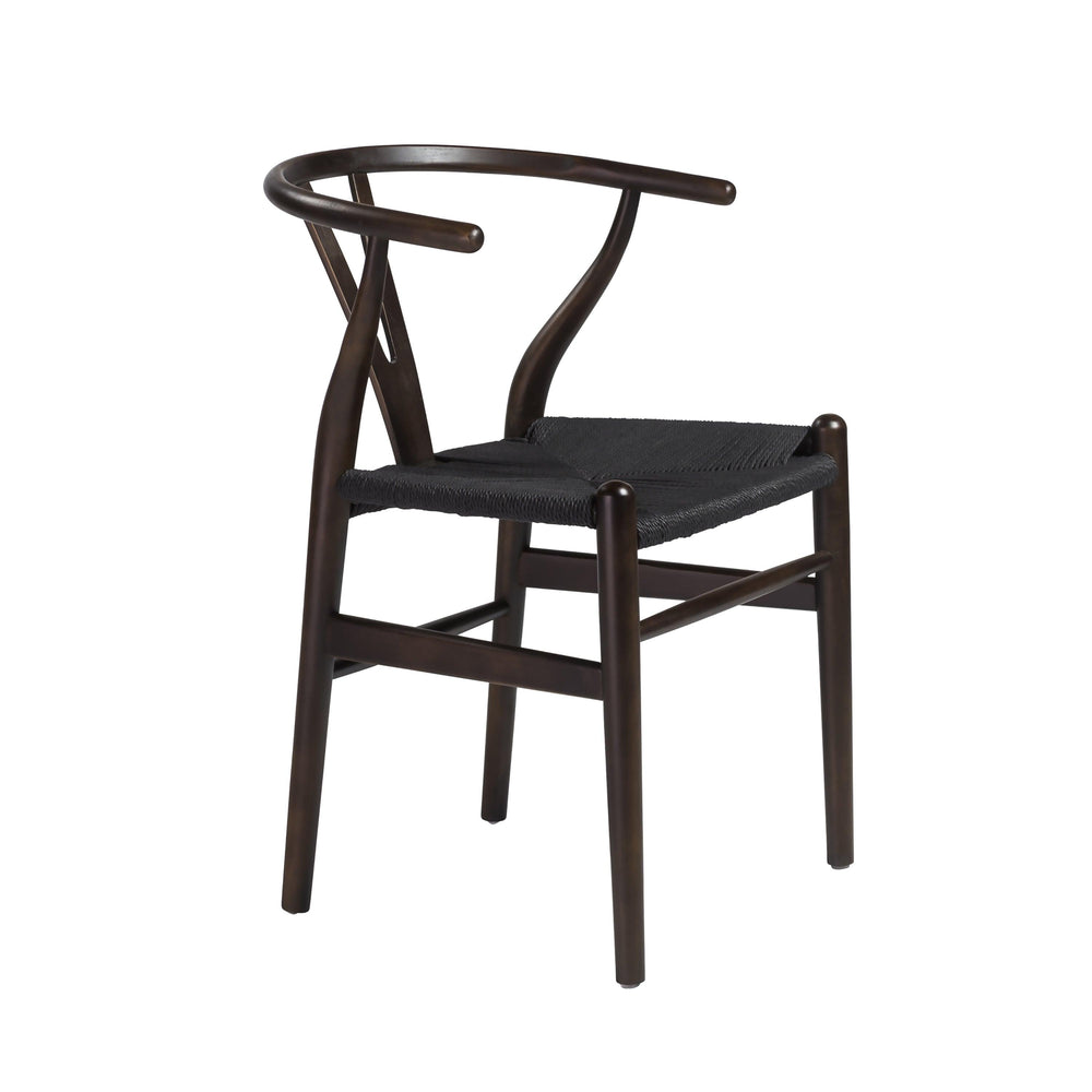Evelina Side Chair with Stained Framed and Rush Seat - Set of 2 - AmericanHomeFurniture