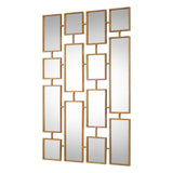 KENNON FORGED GOLD RECTANGLES MIRROR - AmericanHomeFurniture