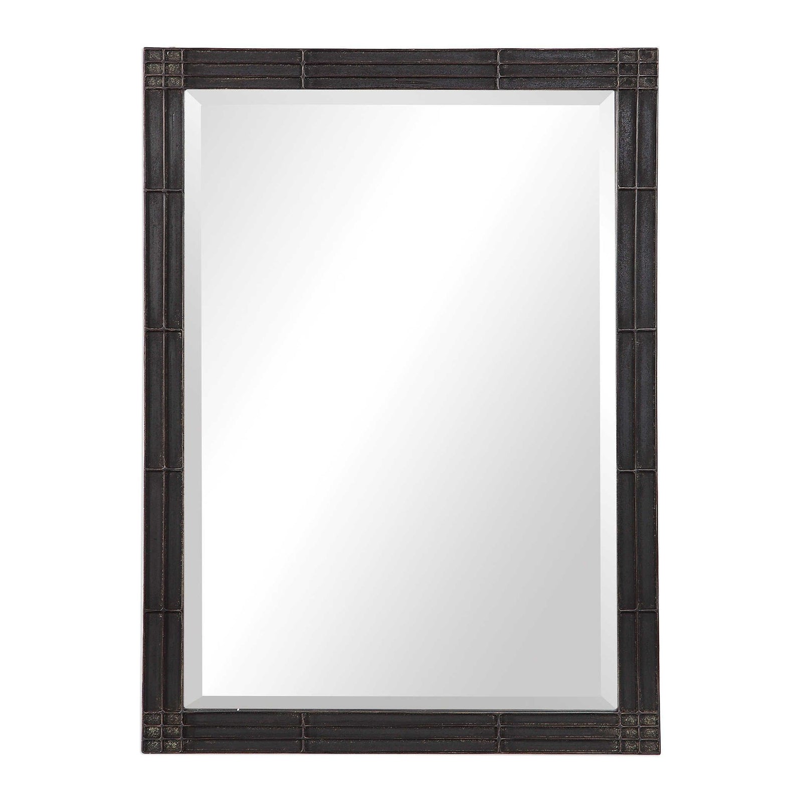 Uttermost GOWER AGED BLACK VANITY MIRROR VANITY MIRRORS