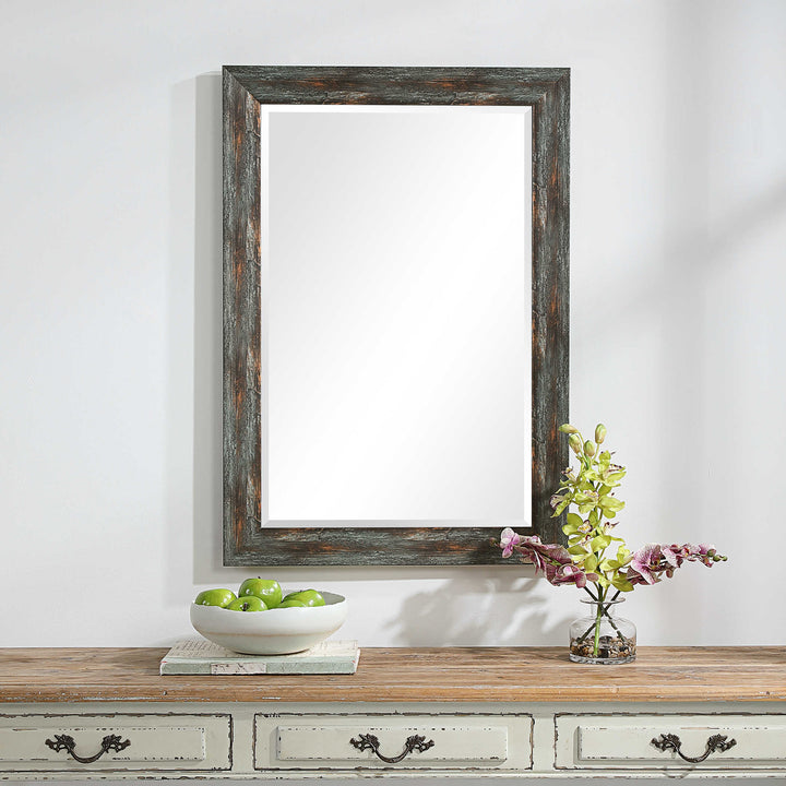 OWENBY RUSTIC SILVER & BRONZE MIRROR - AmericanHomeFurniture