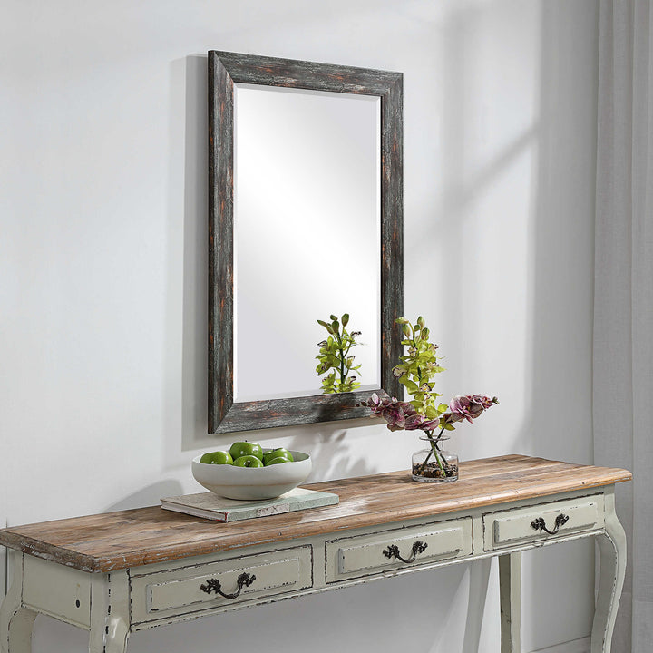 OWENBY RUSTIC SILVER & BRONZE MIRROR - AmericanHomeFurniture