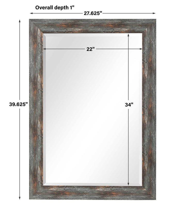 OWENBY RUSTIC SILVER & BRONZE MIRROR - AmericanHomeFurniture