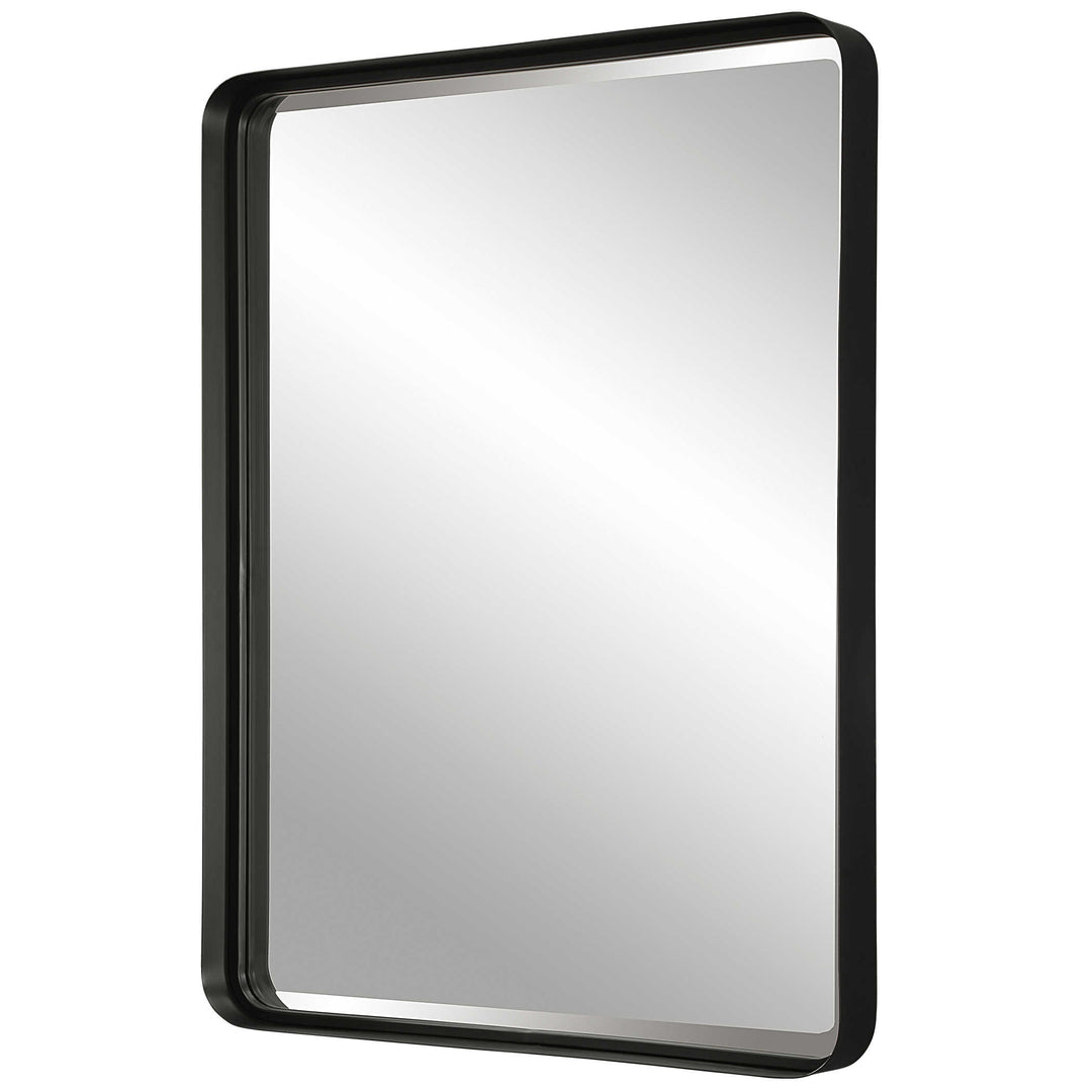 CROFTON BLACK LARGE MIRROR - AmericanHomeFurniture