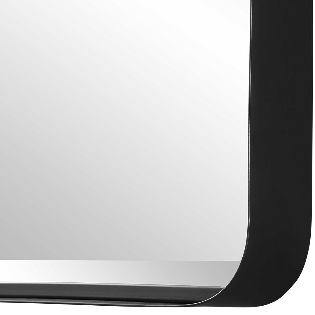 CROFTON BLACK LARGE MIRROR - AmericanHomeFurniture