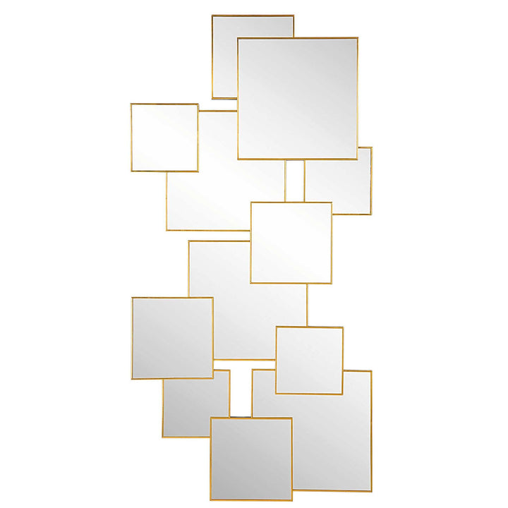 SOREN COPPER SQUARES MIRROR - AmericanHomeFurniture