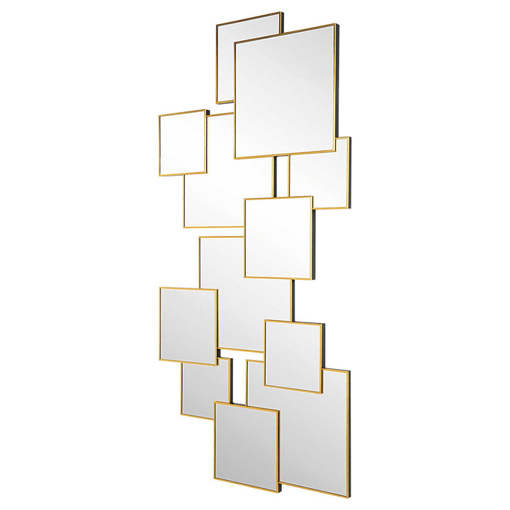 SOREN COPPER SQUARES MIRROR - AmericanHomeFurniture