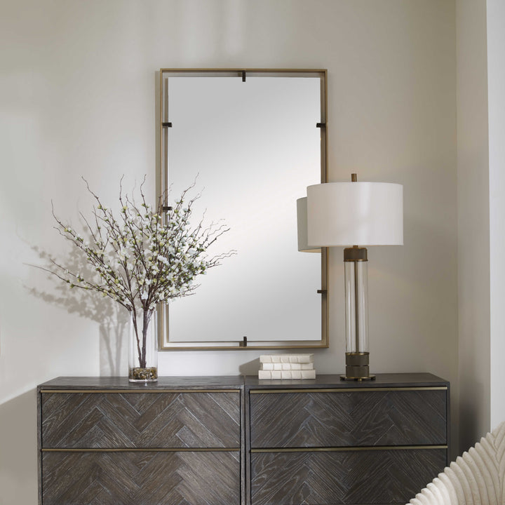 EGON GOLD WALL MIRROR - AmericanHomeFurniture