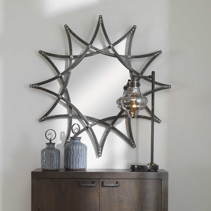 SOLARIS IRON STAR MIRROR - AmericanHomeFurniture