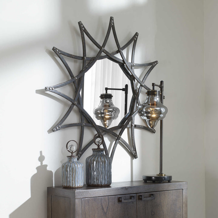 SOLARIS IRON STAR MIRROR - AmericanHomeFurniture