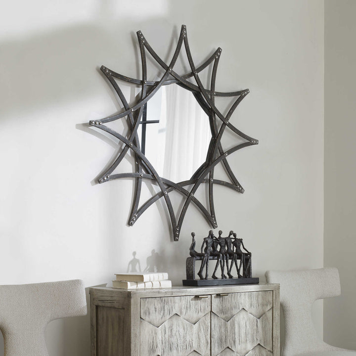 SOLARIS IRON STAR MIRROR - AmericanHomeFurniture