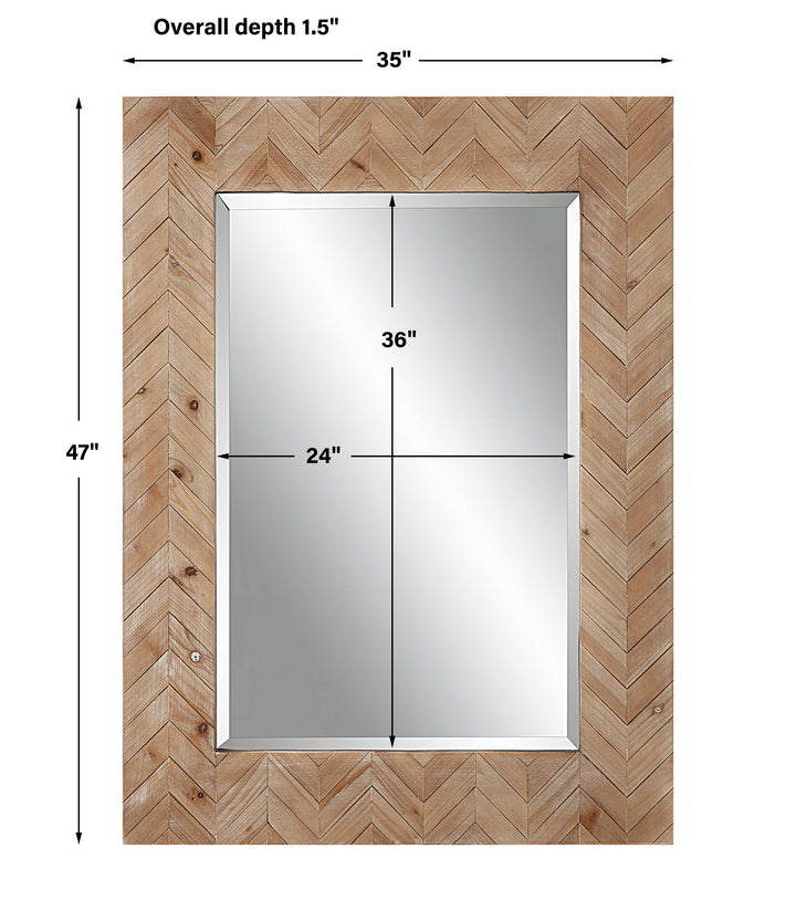 DEMETRIA WOODEN MIRROR, SMALL - AmericanHomeFurniture