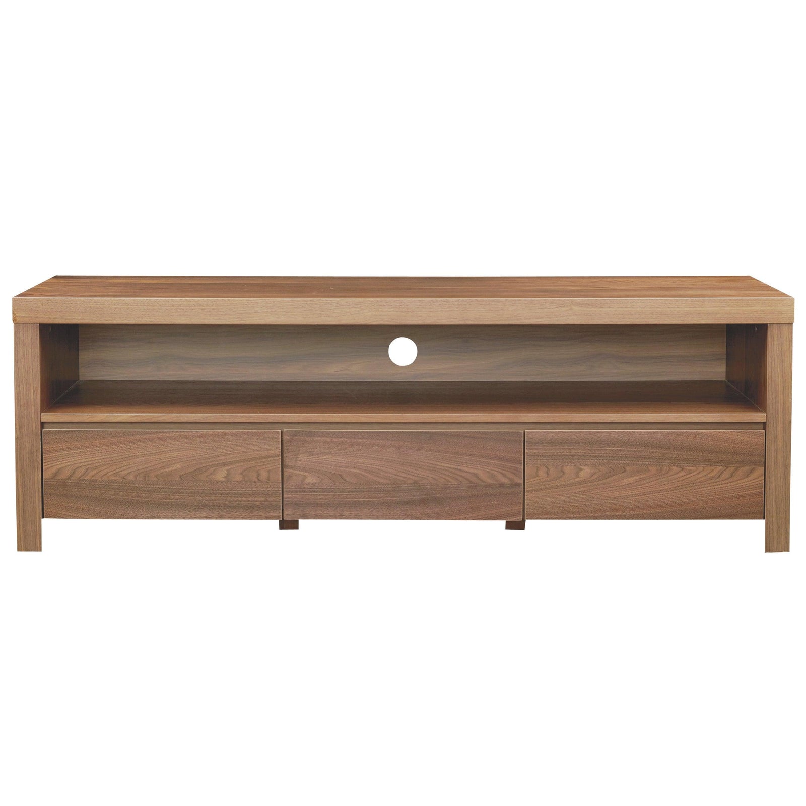 Euro Style BRYANT MEDIA STAND IN AMERICAN WALNUT MEDIA + TV STANDS