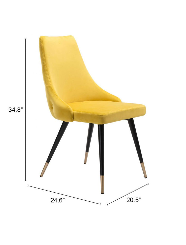 Piccolo Dining Chair (Set of 2) Yellow