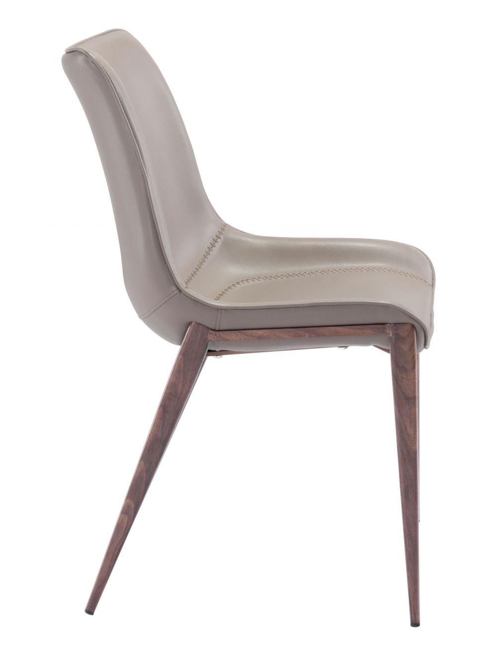 Zuo Magnus Dining Chair (Set of 2) Gray & Walnut DINING CHAIRS