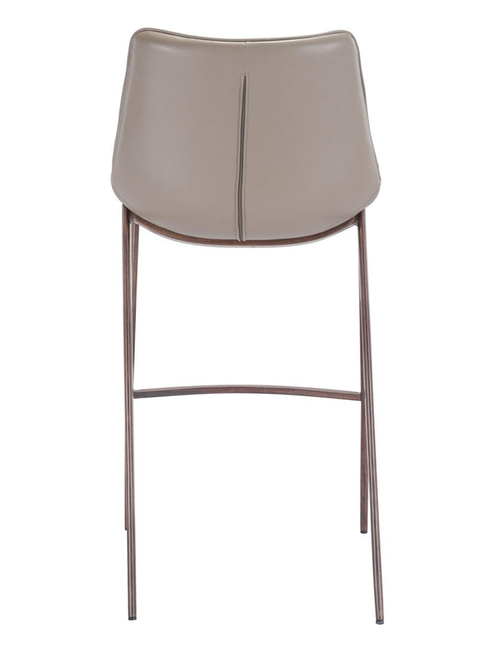 Magnus Bar Chair (Set of 2) Gray & Walnut
