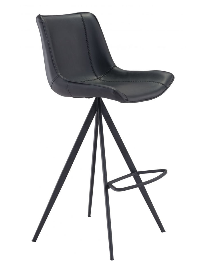 Aki Bar Chair (Set of 2) Black