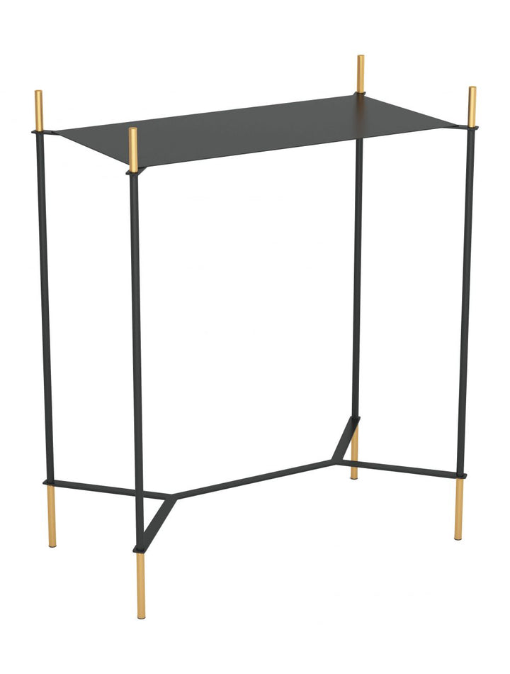 Austin Side Table Black & Gold