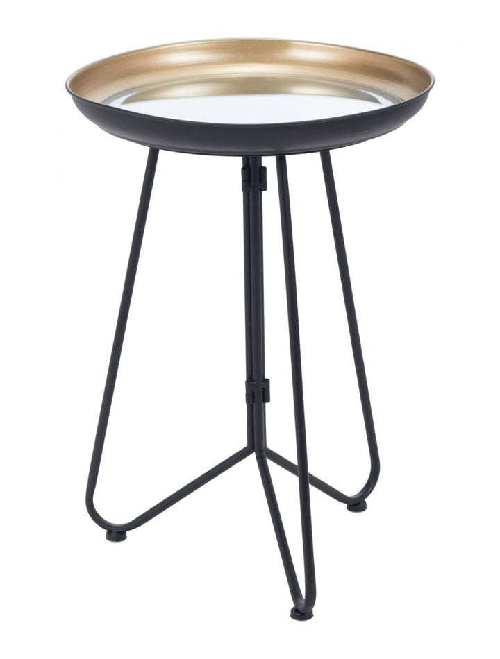 Foley Accent Table Gold & Black