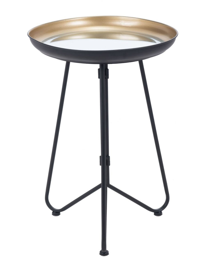 Foley Accent Table Gold & Black