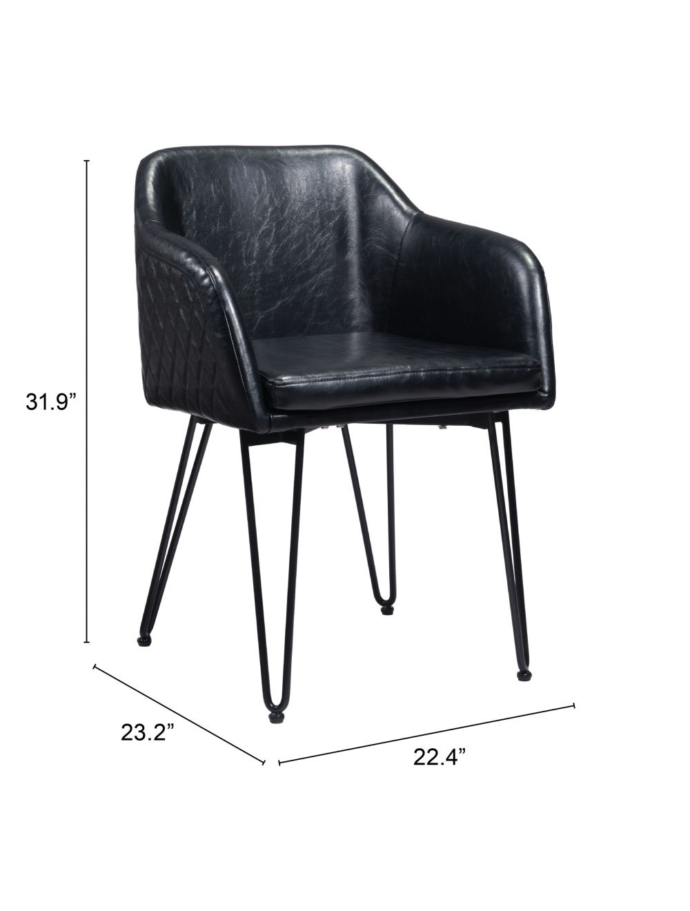 Braxton Dining Chair (Set of 2) Vintage Black