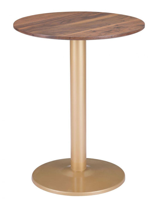 Zuo Alto Bistro Table Brown & Gold DINING TABLES