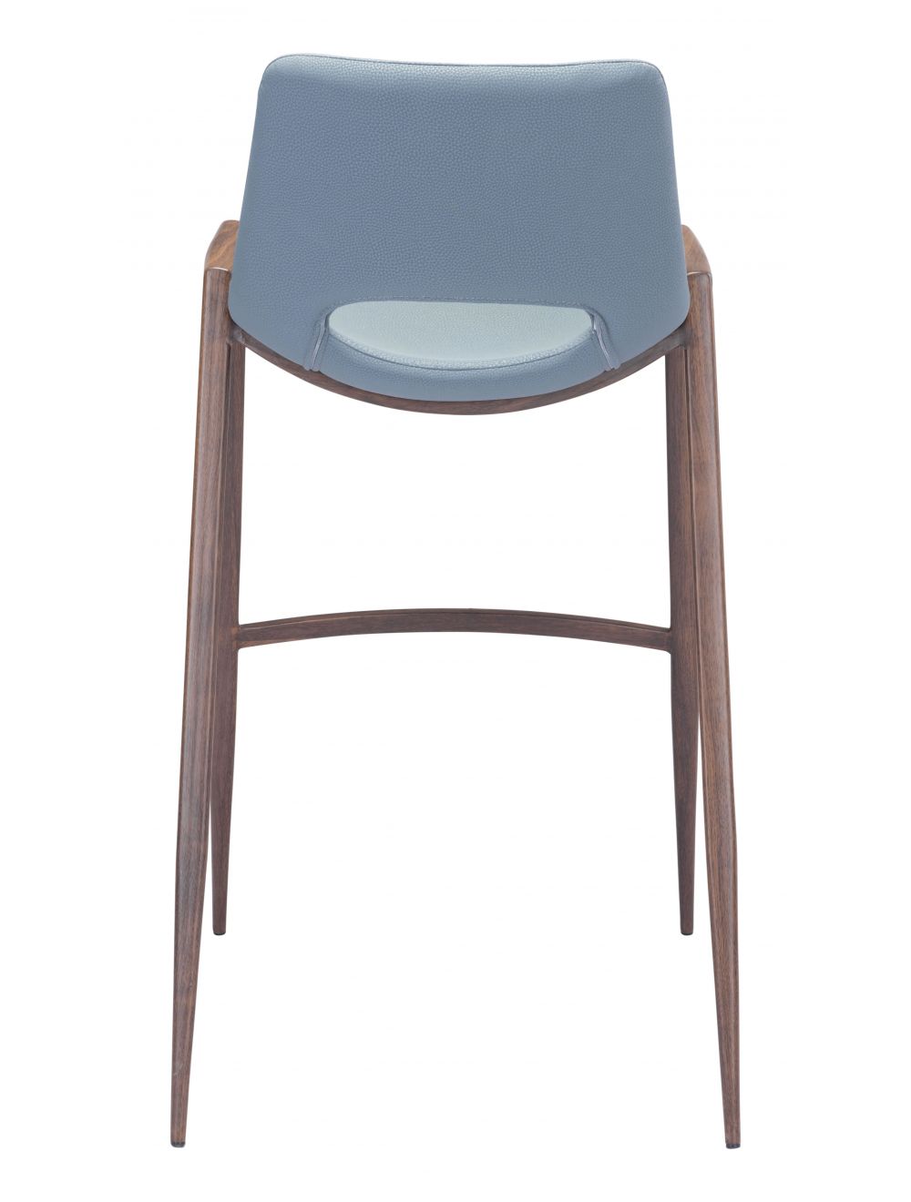 Desi Bar Chair (Set of 2) Gray & Walnut