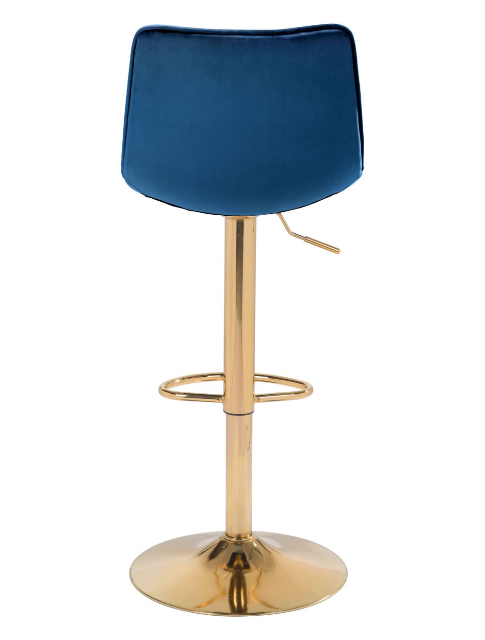 Prima Bar Chair Dark Blue & Gold