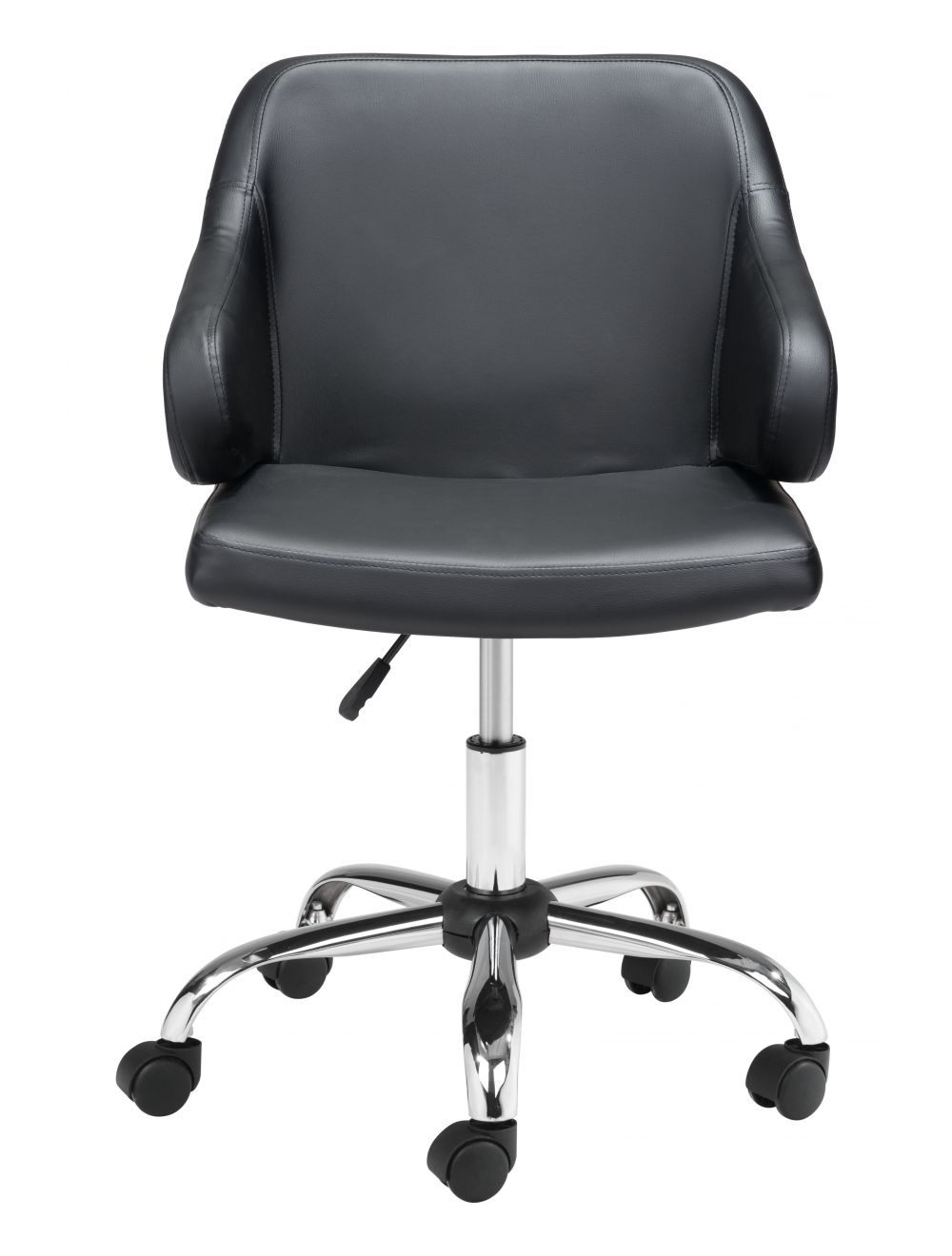 Designer Office Chair Black & Walnut