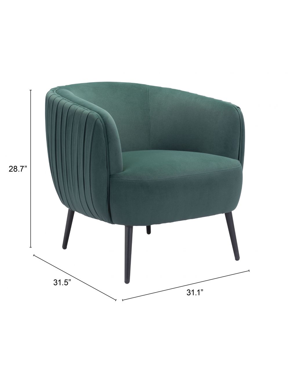 Karan Accent Chair Green