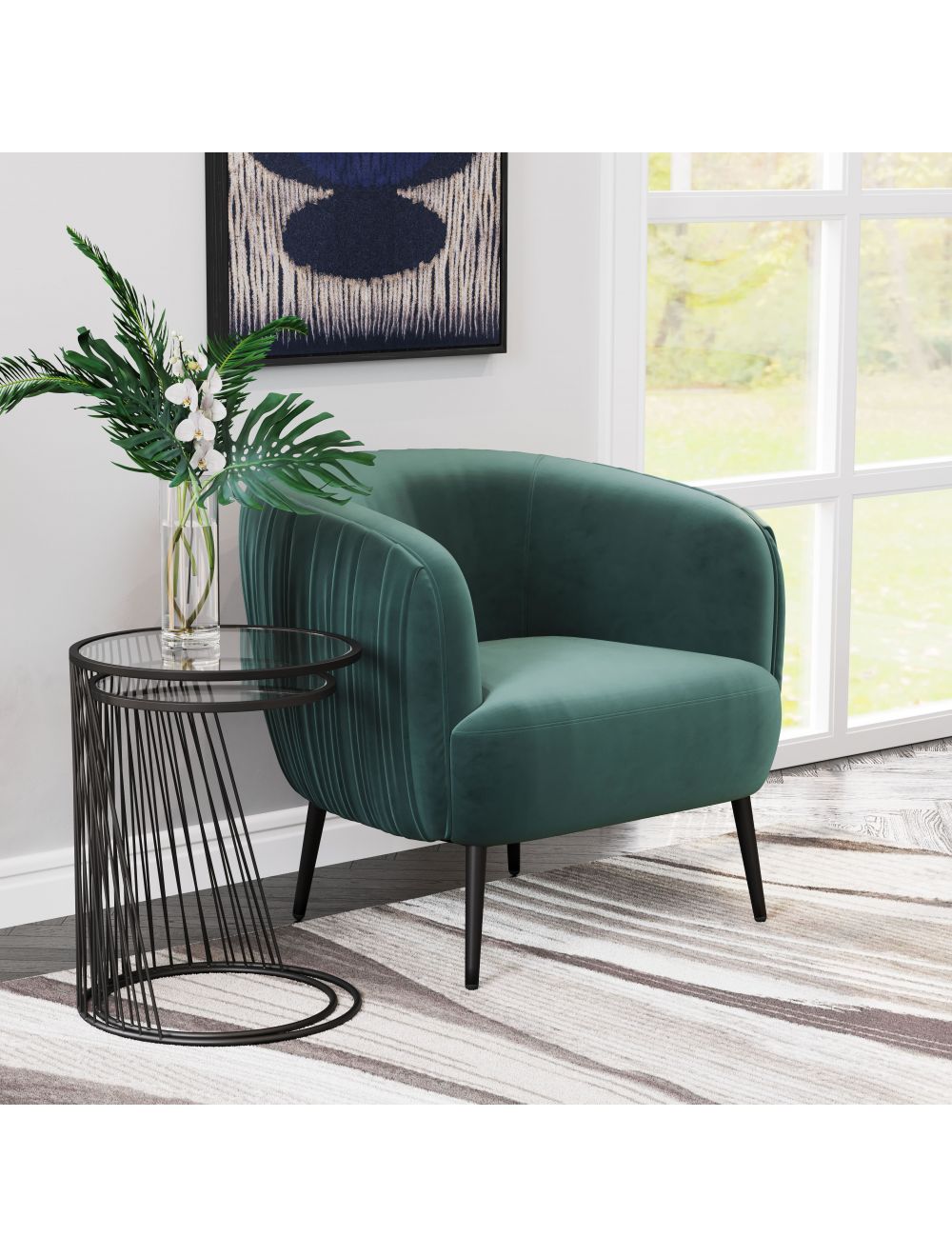 Karan Accent Chair Green